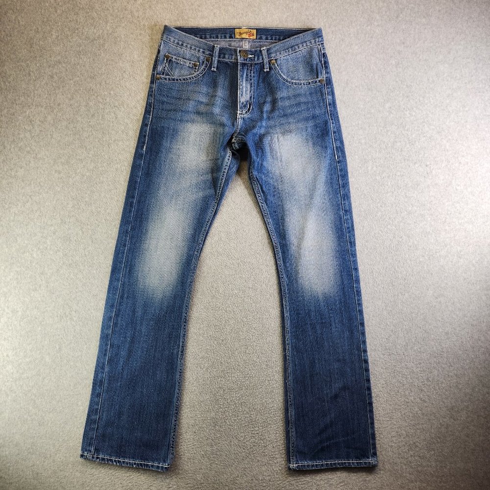 Wrangler 20X Jeans Mens 32X36 Blue 42 Vintage Bootcut Whiskered Rodeo Western